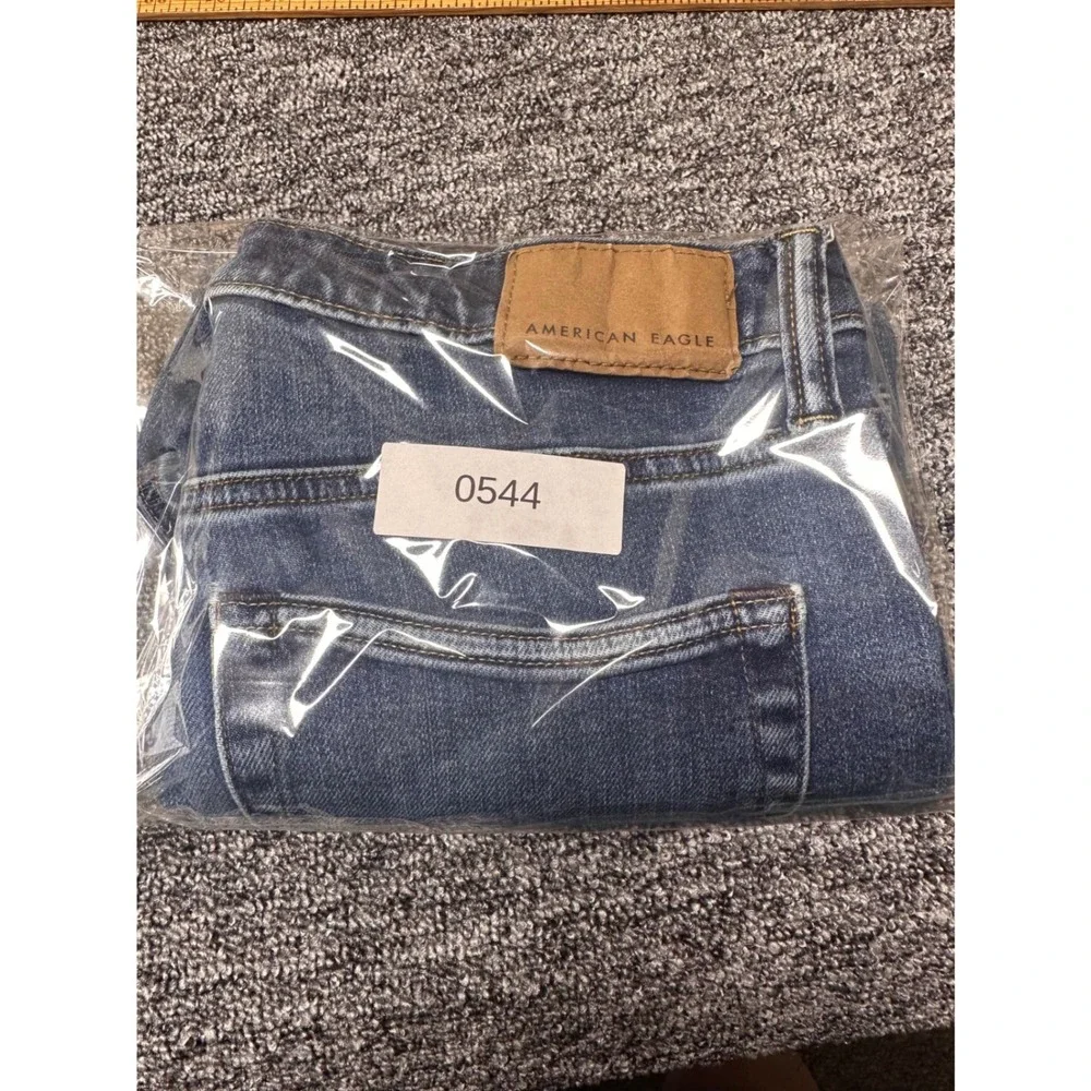American Eagle Airflex+ Slim Straight Jeans Medium Wash Blue 30x30 Mens Womens